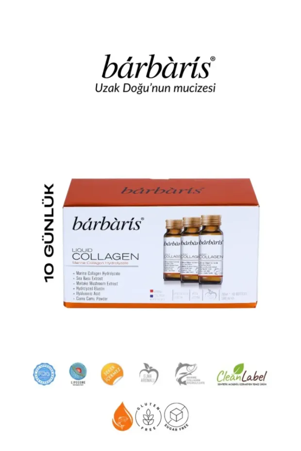 Barbaris Liquid Collagen 50 ml 10 Adet