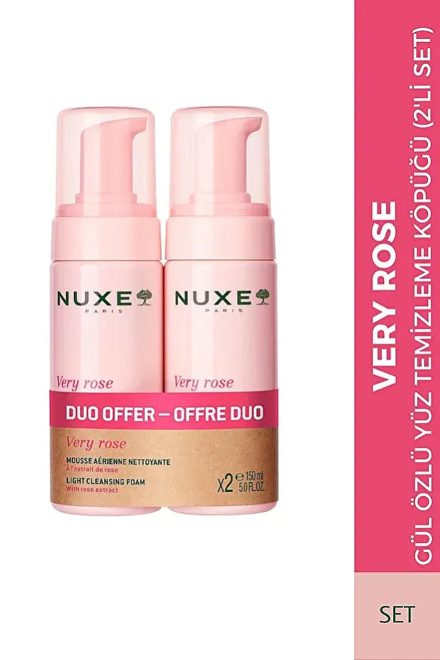 Nuxe Very Rose Yüz Temizleme Köpüğü 2x150 ml