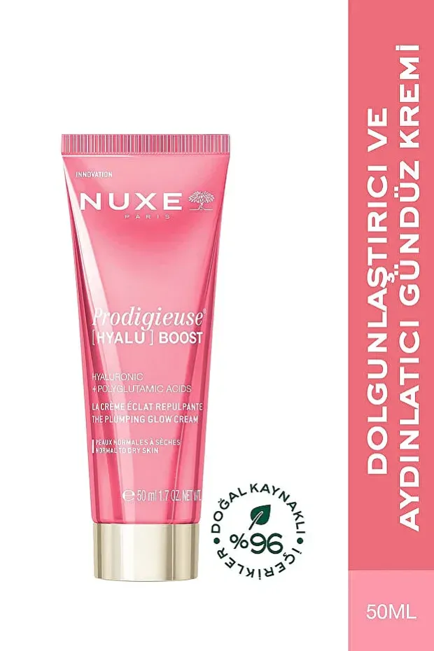 Nuxe Prodigieuse Hyalu Boost Dolgunlatırıcı ve Aydınlatıcı Nemlendirici Krem 50ml