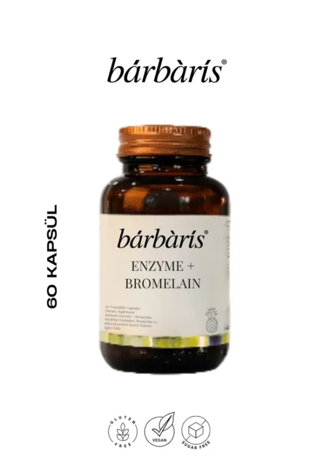 Barbaris Enzyme Bromelain 60 Kapsül