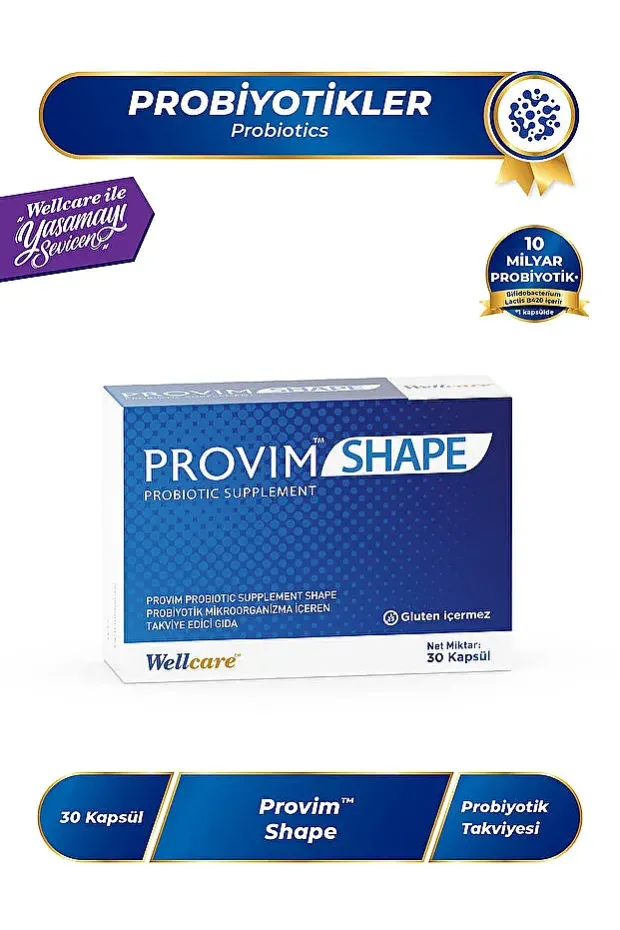 Wellcare Provim Shape Takviye Edici Gıda 30 Kapsül
