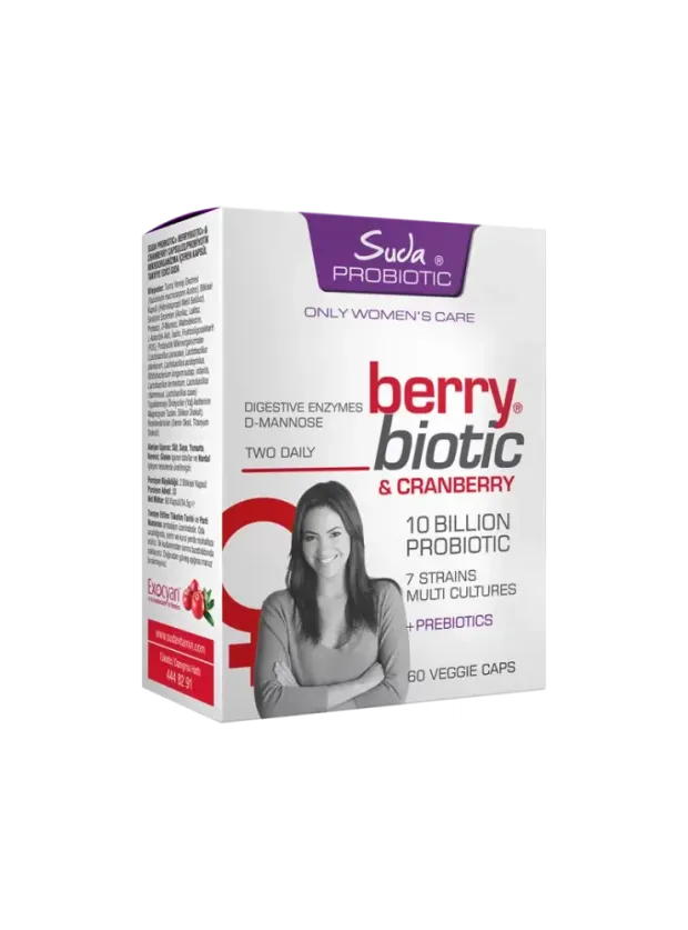 Suda Probiotic Berrybiotic 60 Vegan Kapsül