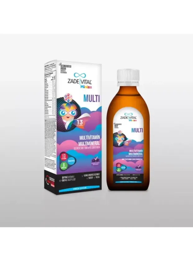 Zade Vital Miniza Multivitamin Mineral Şurup 150 ml