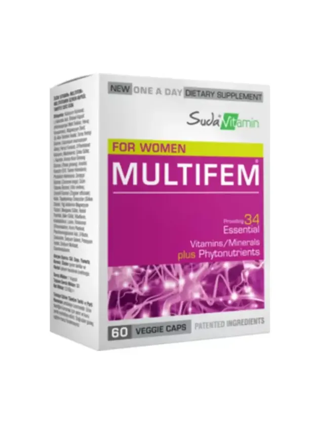 Suda Vitamin Multifem Multivitamin 60 Kapsül