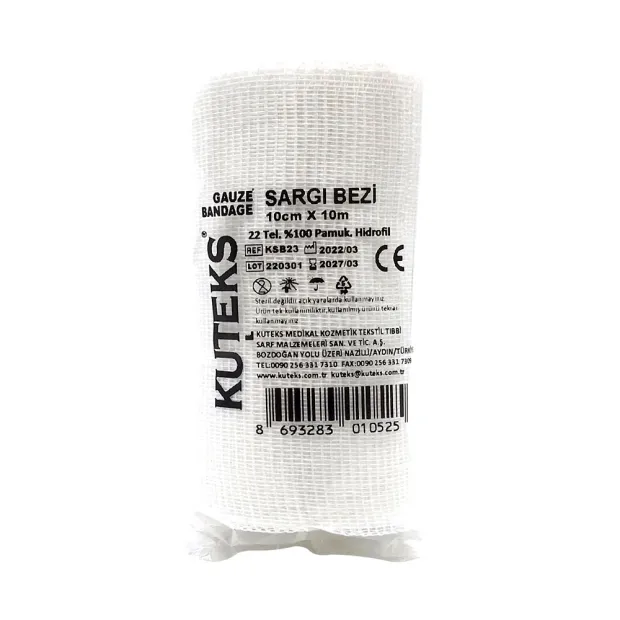 Kuteks Sargı Bezi 10 cm X 10 M
