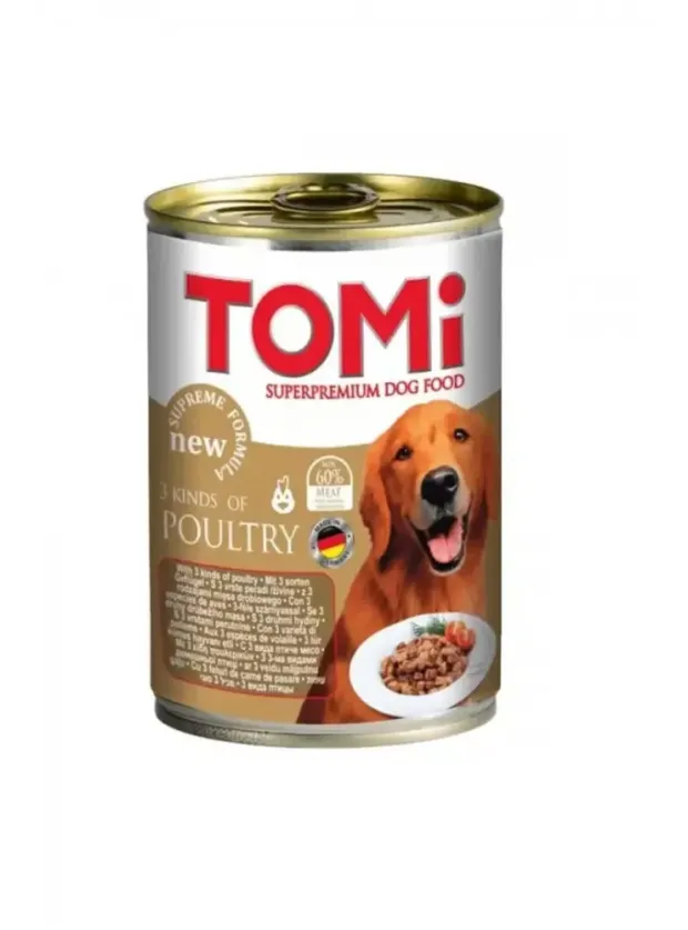 Tomi Üç Çeşit Kanat Etli Köpek Konservesi 400 Gr