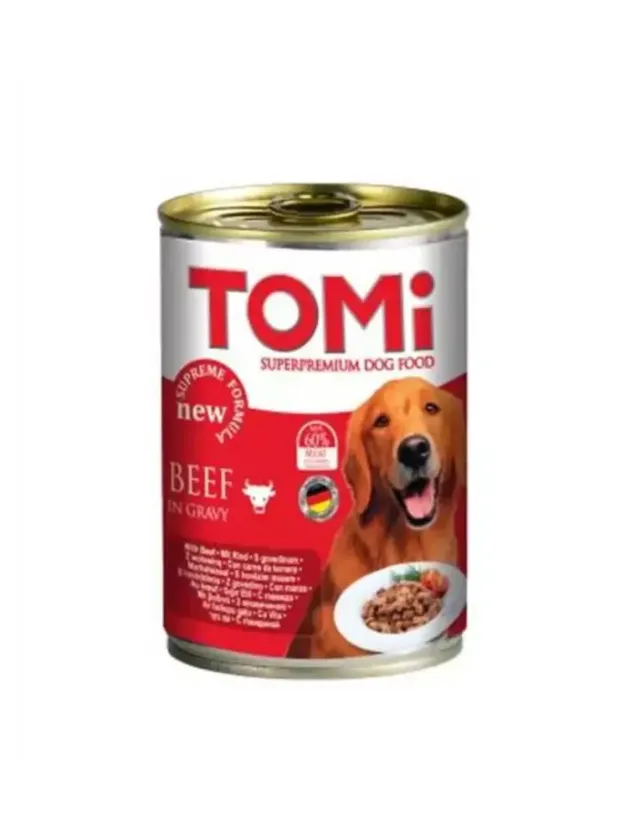 Tomi Biftek Etli Köpek Konservesi 400 Gr