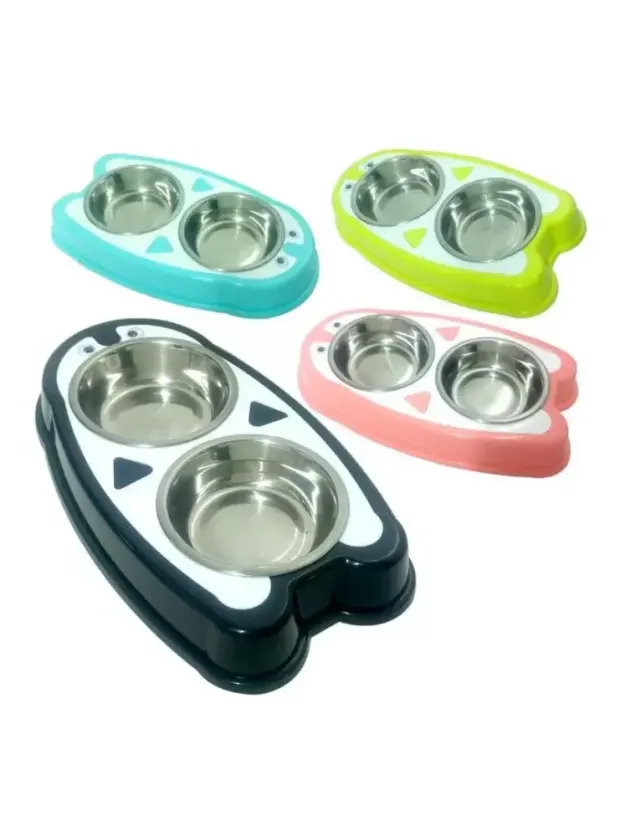 Nunbell Melamin Çelik Mama Kabi İkili