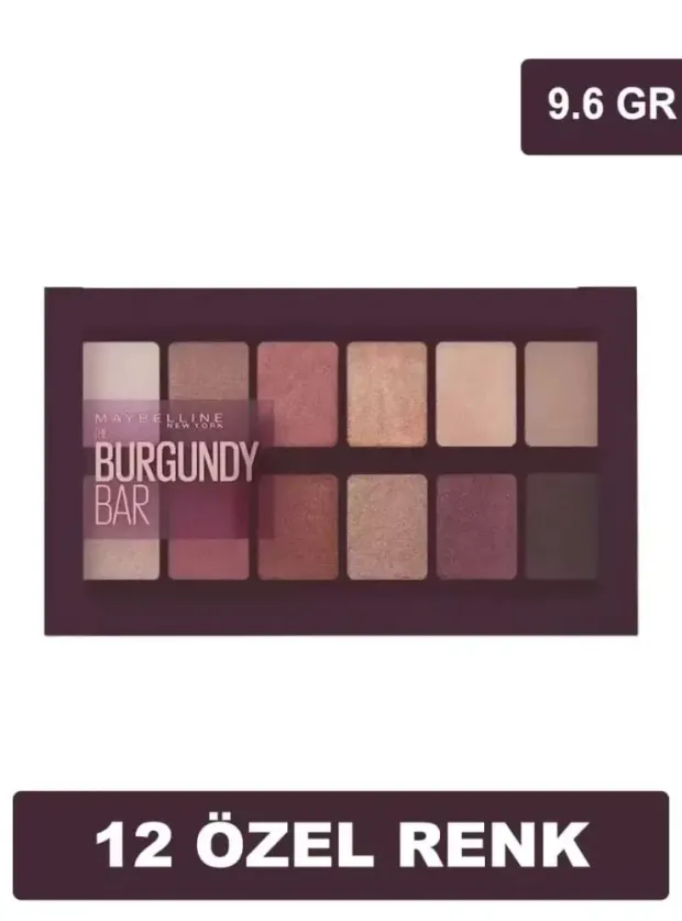 Maybelline New York The Burgundy Bar Far Paleti 9.6gr