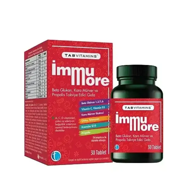 Tab Vitamins Immumore Takviye Edici Gıda 30 Tablet