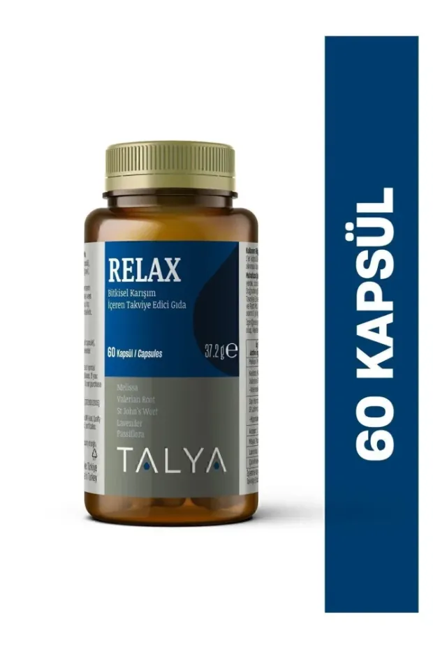 Talya Relax Bitkisel Karışım İçeren Takviye Edici Gıda 60 Kapsül