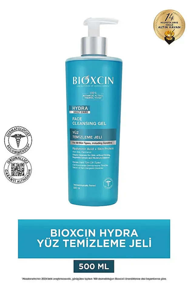 Bioxcin Hydra Yüz Temizleme Jeli 500 ml