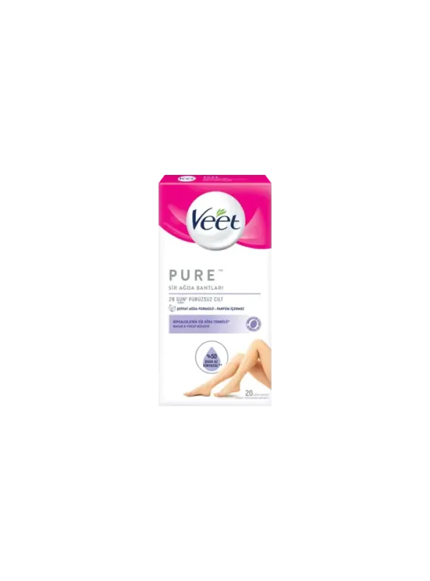 Veet Pure Hipoalerjenik Bacak & Vücut Bölgesi Sir Ağda Bantları 20 Adet