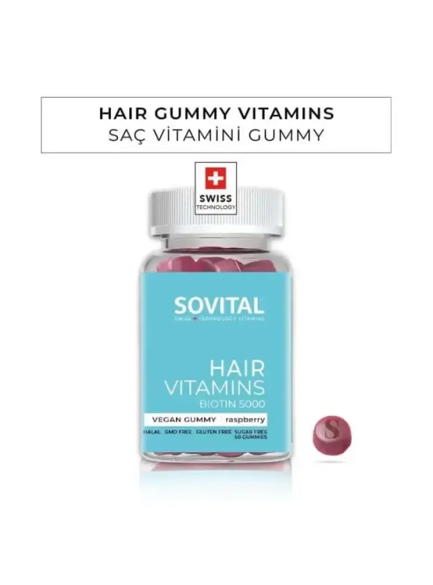 Sovital Hair Saç Vitamini 60 Kapsül