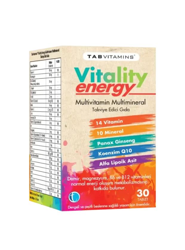 Tabvitamins Vitality Energy 30 Tablet