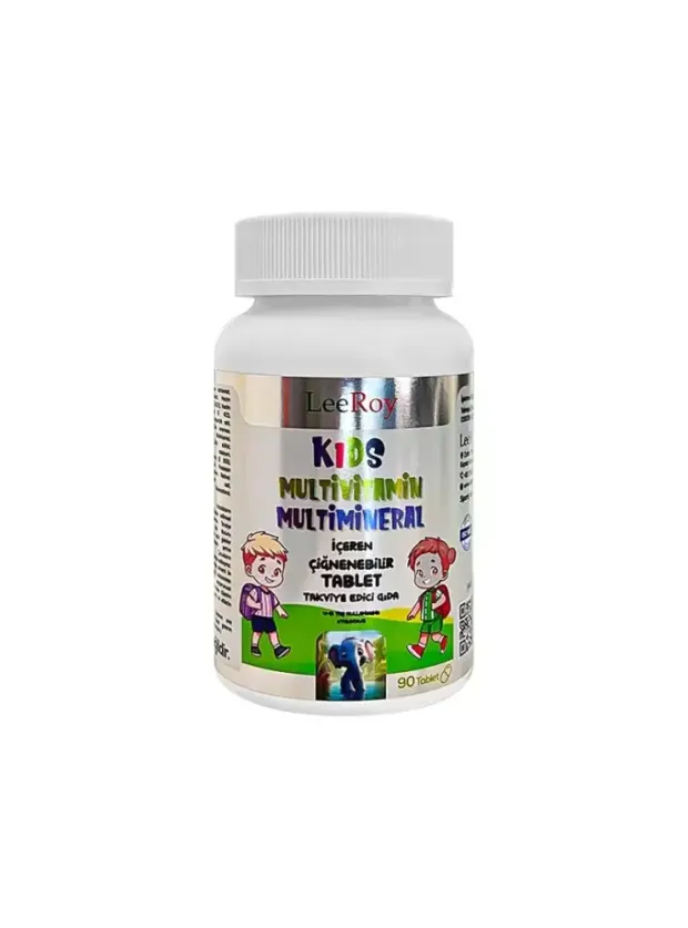 LeeRoy Kids Multivitamin Multimineral (4-10 Yaş) 90 Tablet