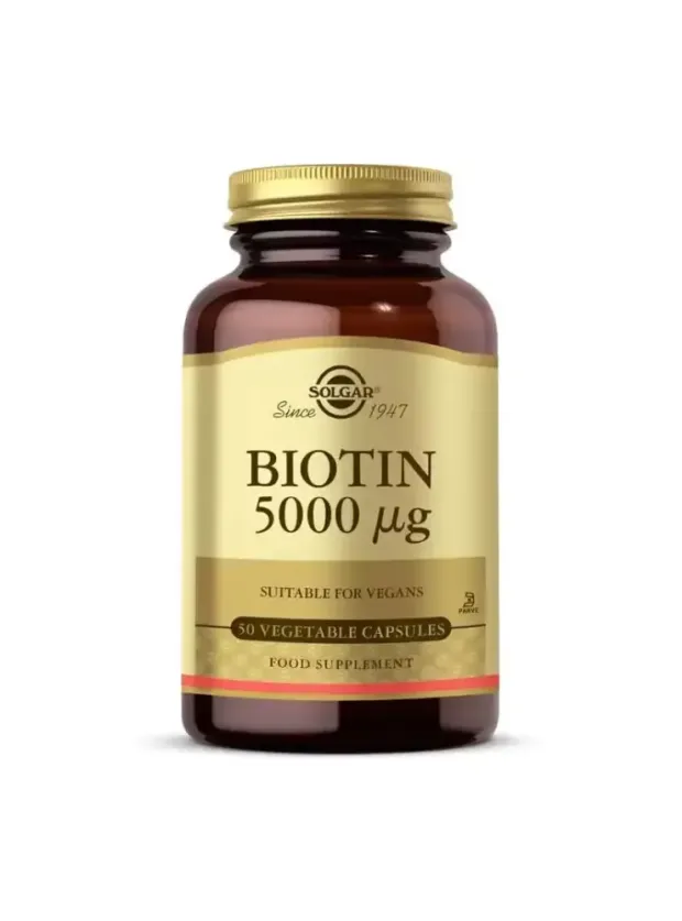 Solgar Biotin 5000 mcg 50 Kapsül