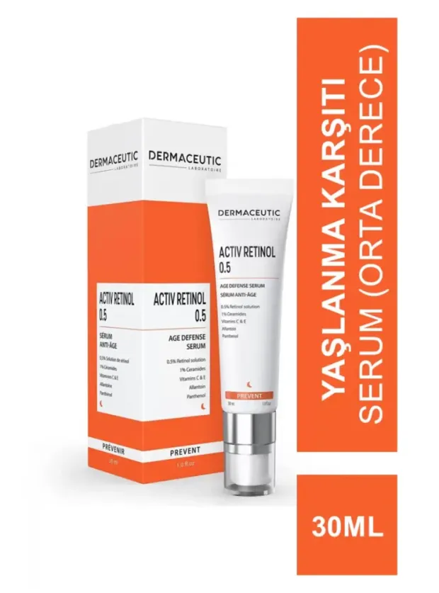 Dermaceutic Activ Retinol 0.5 Anti-age 30 ml - Yaşlanma Karşıtı Serum -Orta Derece-