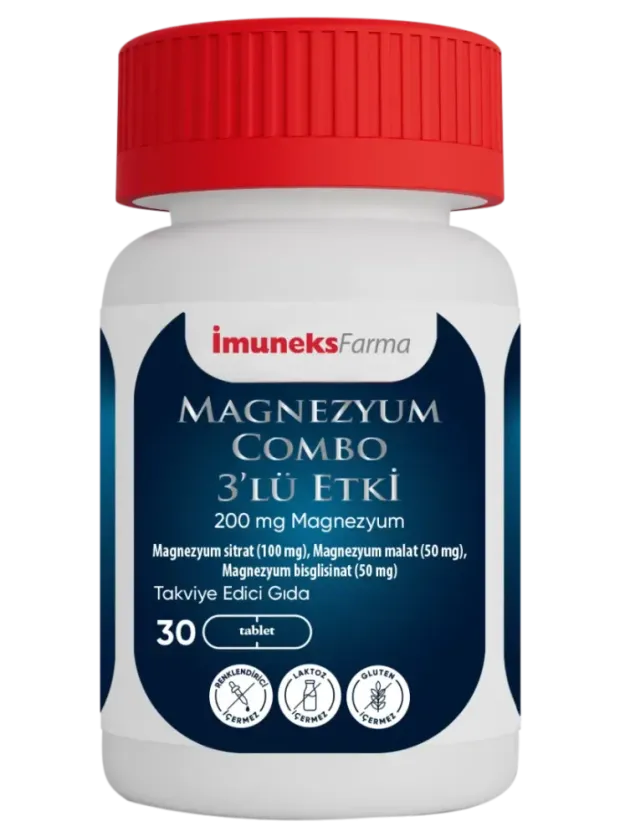 İmuneks Magnezyum Combo 3'lü Etki 30 Tablet