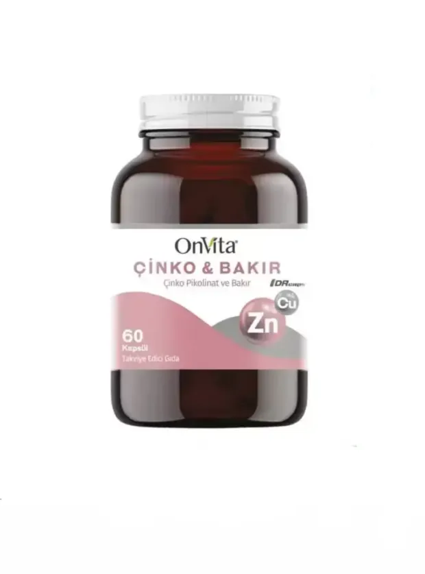 OnVita Çinko ve Bakır 60 Kapsül