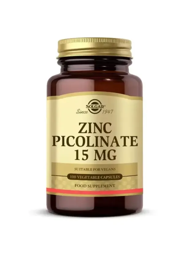 Solgar Zinc Picolinate 15 mg 100 Kapsül