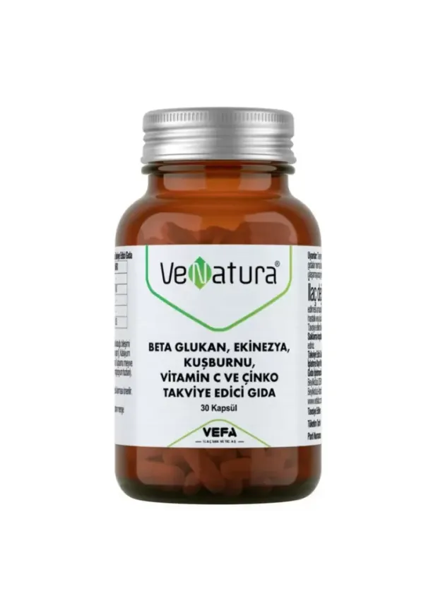 Venatura Beta Glukan Ekinezya Kuşburnu C Vitamini çinko 30 Kapsül
