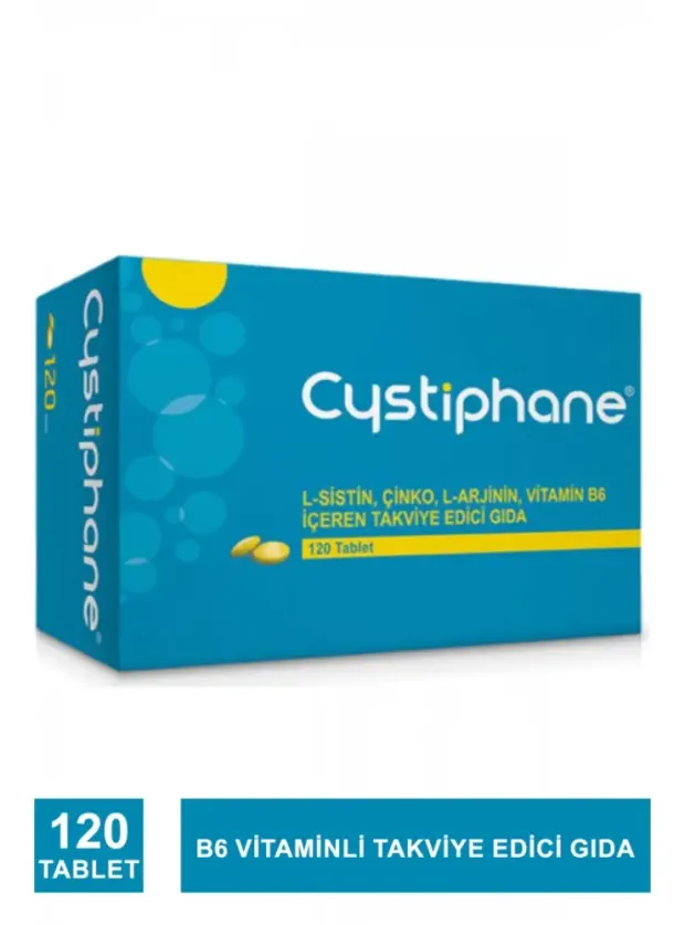 Biorga Cystiphane L-Sistin, Çinko, L-Arjinin, Vitamin B6 İçeren Takviye Edici Gıda 120 tablet