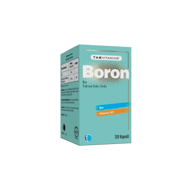 Tabvitamins Boron BOR Takviye Edici Gıda 120 Kapsül