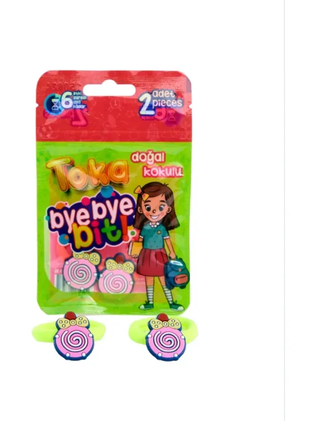 Bye Bye Bit Doğal Kokulu Lastikli Bit Tokası 2'li
