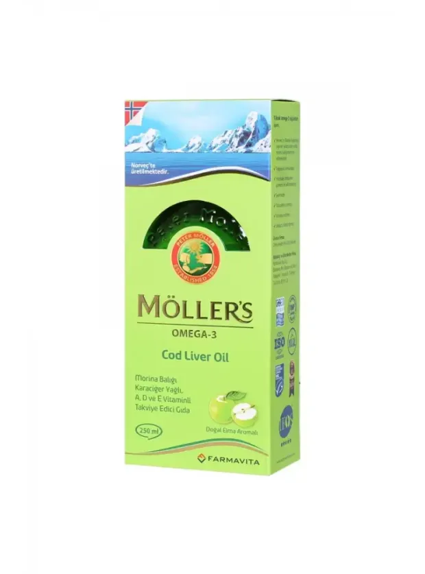 Möller's Omega Şurup Doğal Elma Aromalı 250 ml