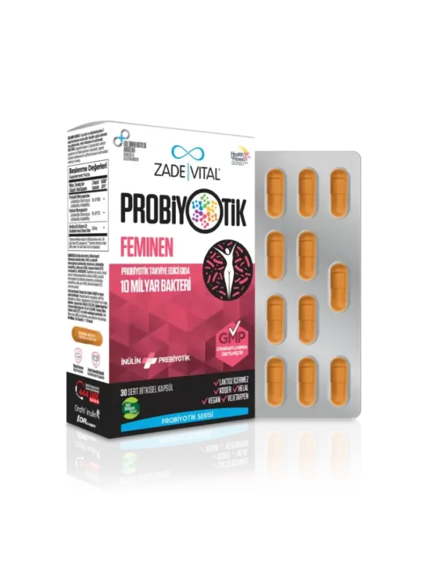 Zade Vital Probiyotik Feminen 30 Kapsül