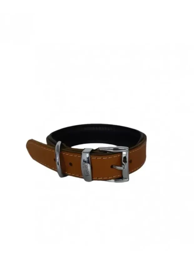 Daisy Yağlı Deri Köpek Tasması S-2|5cm Taba