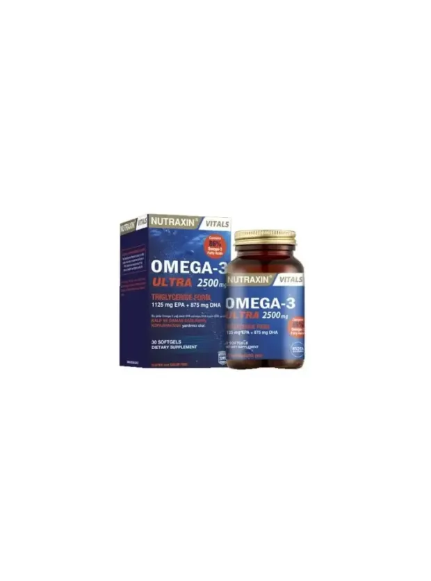 Nutraxin Vitals Omega-3 Ultra 2500 mg 30 Softgel