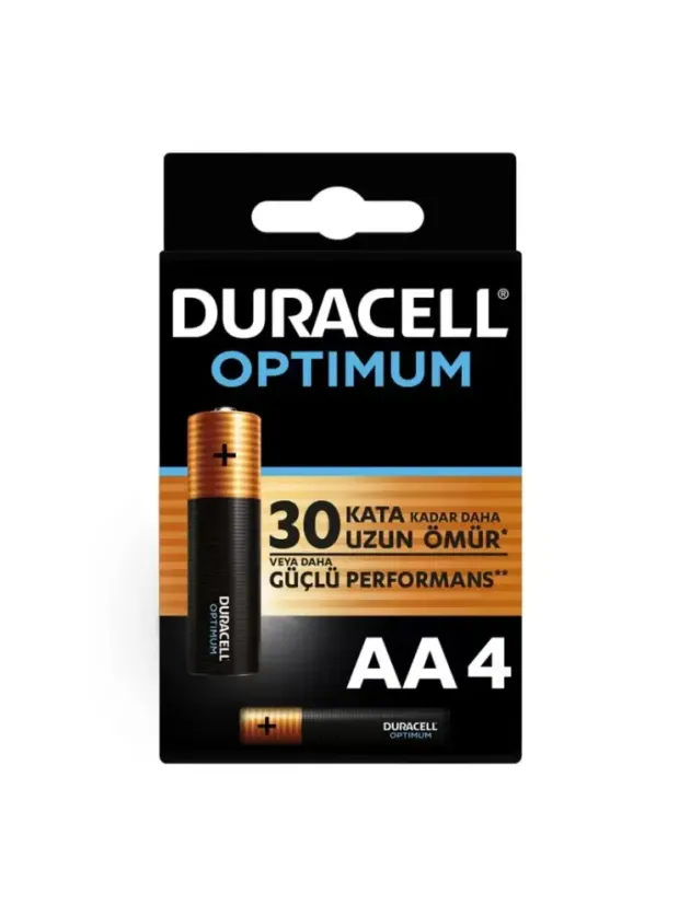 Duracell Optimum Alkalin AA Kalem Piller 4'lü Paket