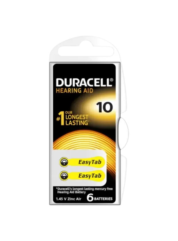 Duracell Activair İşitme Cihazı Pili 6'lı No: 10
