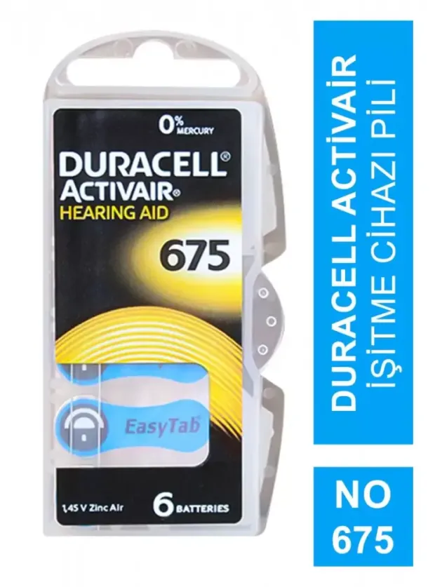 Duracell İşitme Cihazı Pili 675