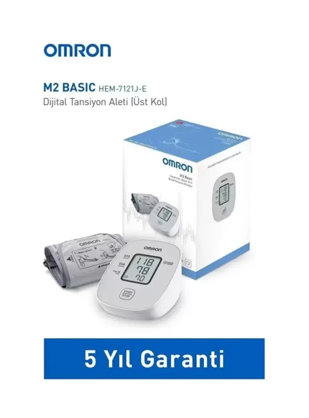 Omron M2 Basic Tansiyon Aleti Dijital Koldan Ölçer - 7121J-E -