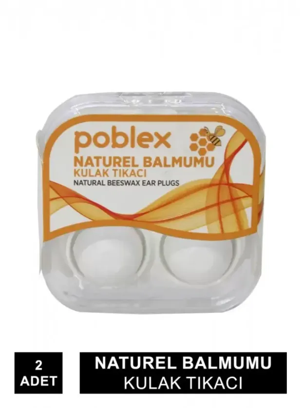 Poblex Natural Balmumu Kulak Tıkacı 2'li