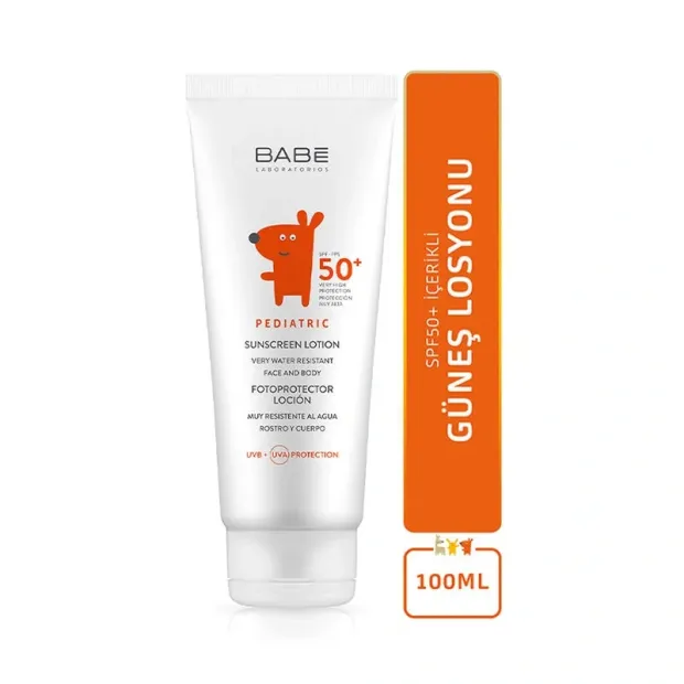 Babe SPF 50+ Pediatric Lotion 100 ml Bebek Ve Çocuklar İçin Güneş Koruyucu