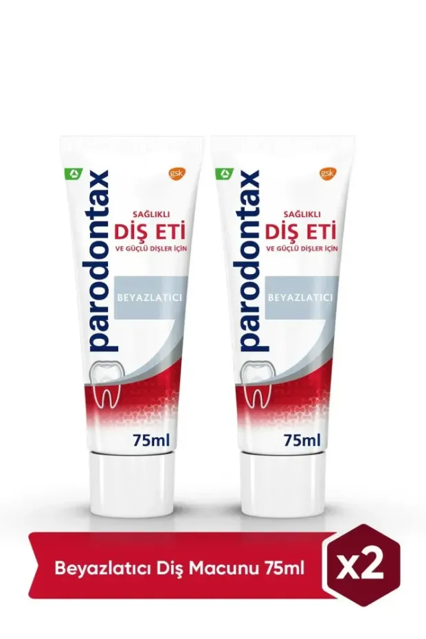Parodontax Diş Macunu Beyazlatıcı Whitening 75ml+75ml 2 Adet