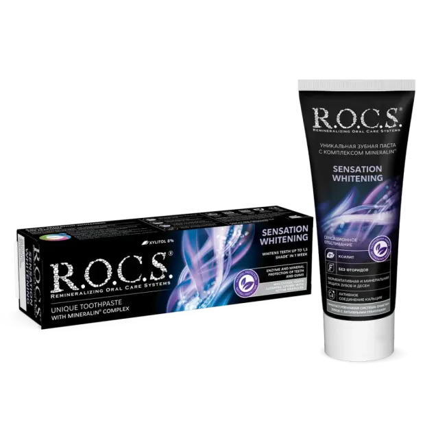 ROCS Sensation Whitening Beyazlatıcı Parlatıcı Diş Macunu 60ml