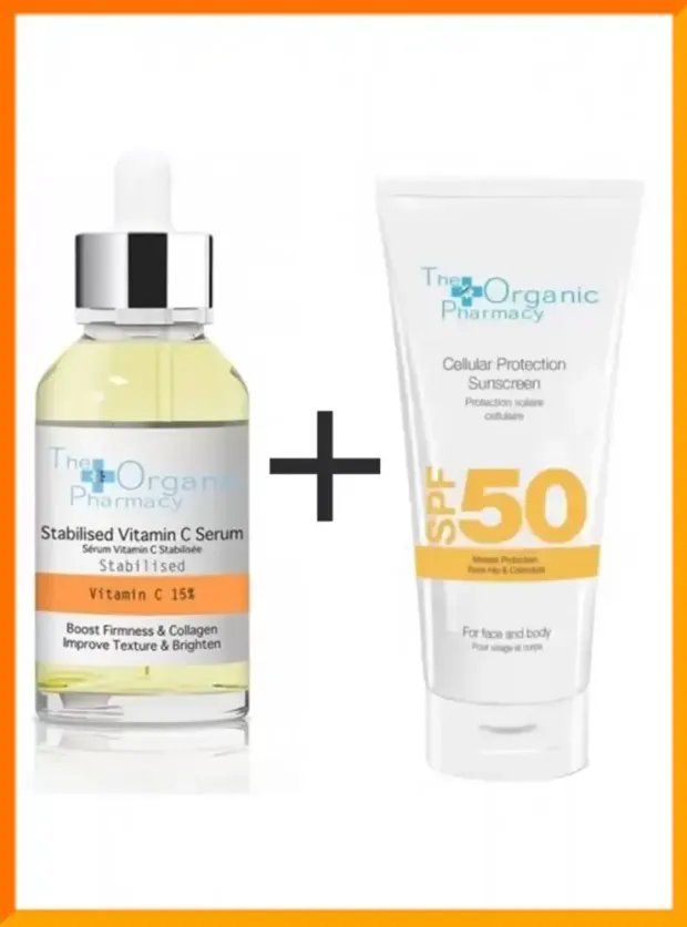 The Organic Pharmacy Spf50+ Güneş Kremi + Vit. C Serum Kofre