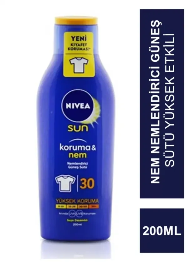 Nivea Sun Koruma Nem Nemlendirici Güneş Sütü SPF30 200 ml