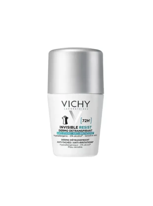 Vichy Deo İnvisible Resist İz ve Terleme Karşıtı 72 Saat Etkinlik Kadın Roll On 50 ml