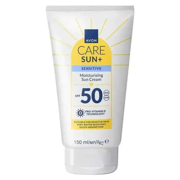 Avon Care Sun+ Hassas Ciltler İçin Nemlendirici Güneş Kremi Spf50 150ml