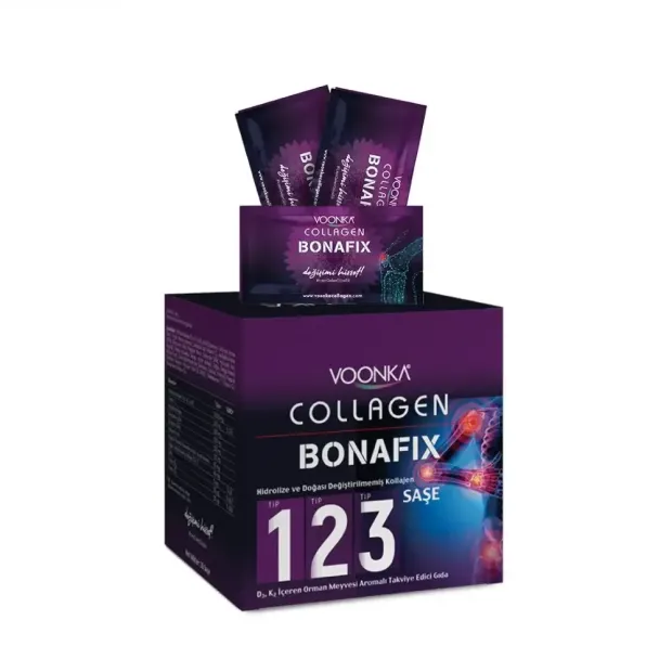 Voonka Collagen Bonafix Tip I|II|III Takviye Edici Gıda 30 Saşe