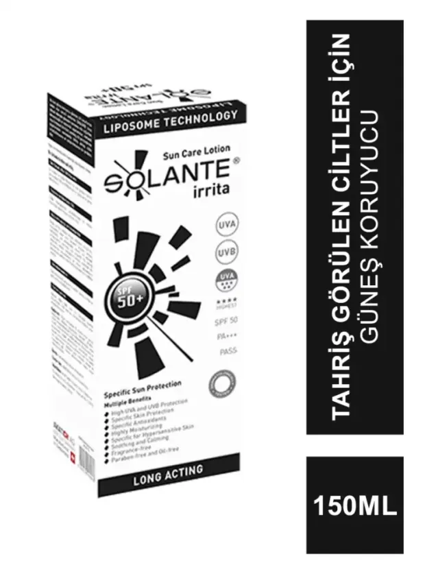 Solante İrrita Lotion Spf 50+ 150 ml İrriyasyonlu Uygulamalarda Güneş Losyonu