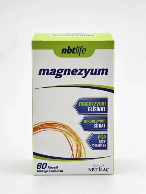 Nbt Life Magnezyum P5P Vitamin B6 60 Kapsül