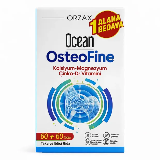Ocean OsteoFine Takviye Edici Gıda 60 Tablet 1+1