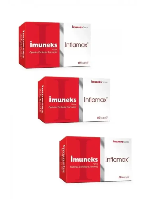 İmuneks Inflamax Optimize Zerdeçöp 60 Kapsül x 3 Adet
